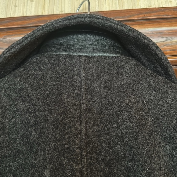 Schott Made in the USA Gray Peacoat - Picture 4 of 5
